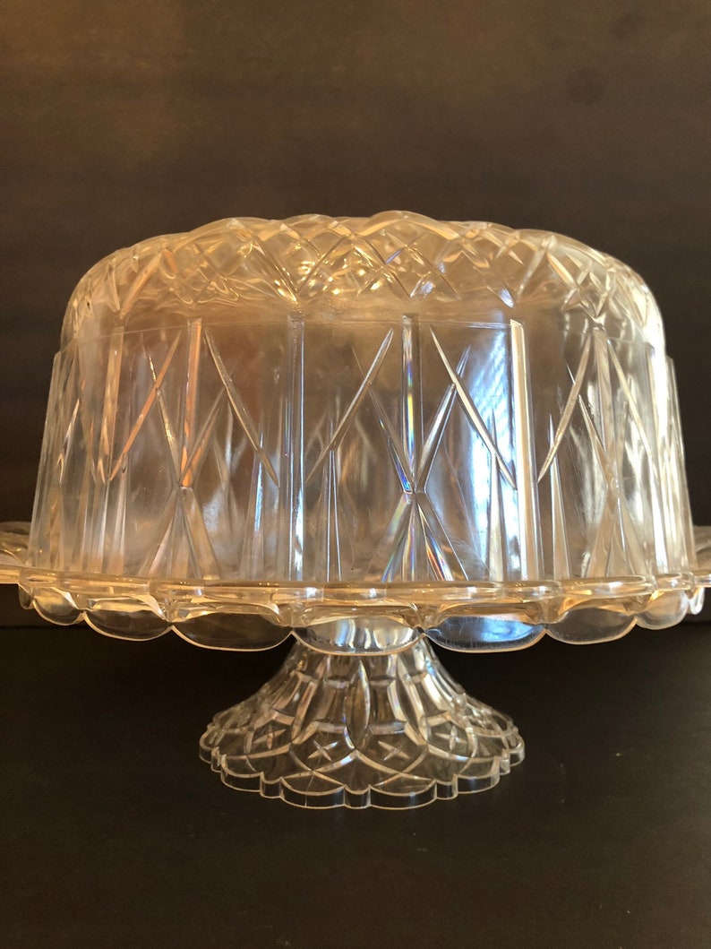 Vintage Plastic Cake Stand