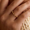 Personalized birthday gemstone ring, olive leaf and circular birthday stone jewelry, a gift for her, birthday gift, graduation gift product logo