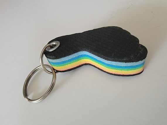 Nostalgic Charm: Vintage 1980s Rainbow Flip Flop … - image 1