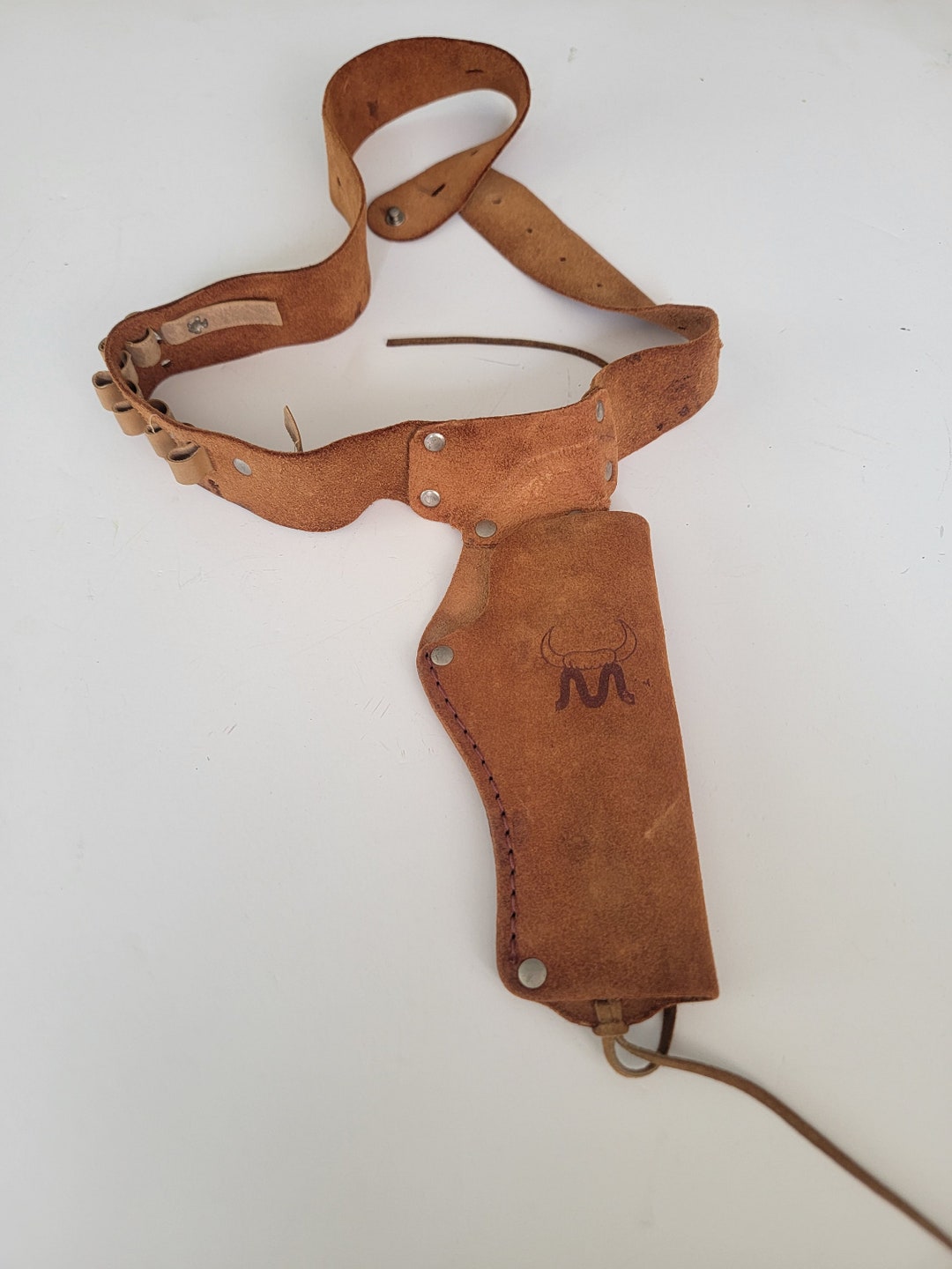 Vintage Mattel Suede Leather Toy Gun Holster Retro Etsy