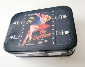 Discover Vintage Charm: Rare 2003 Jane Russell 'The Outlaw' Tin Lunchbox - A Howard Hughes Classic Collectible