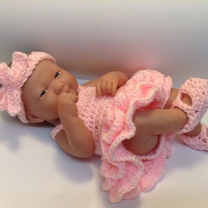 Luna Micro Preemie mini reborn silicone dolls. Waldorf Doll sweaterdress Rubens Barn Cutie Bamboletta Baby fits 14-15 dolls