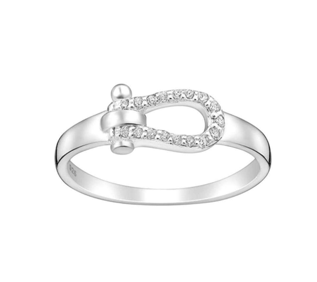 925 Sterling Silver Horseshoe Ring - Etsy