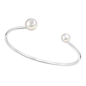 Manchette en argent sterling 925 avec perles d'eau douce