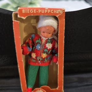 Caco Biege-Puppchen doll West Germany