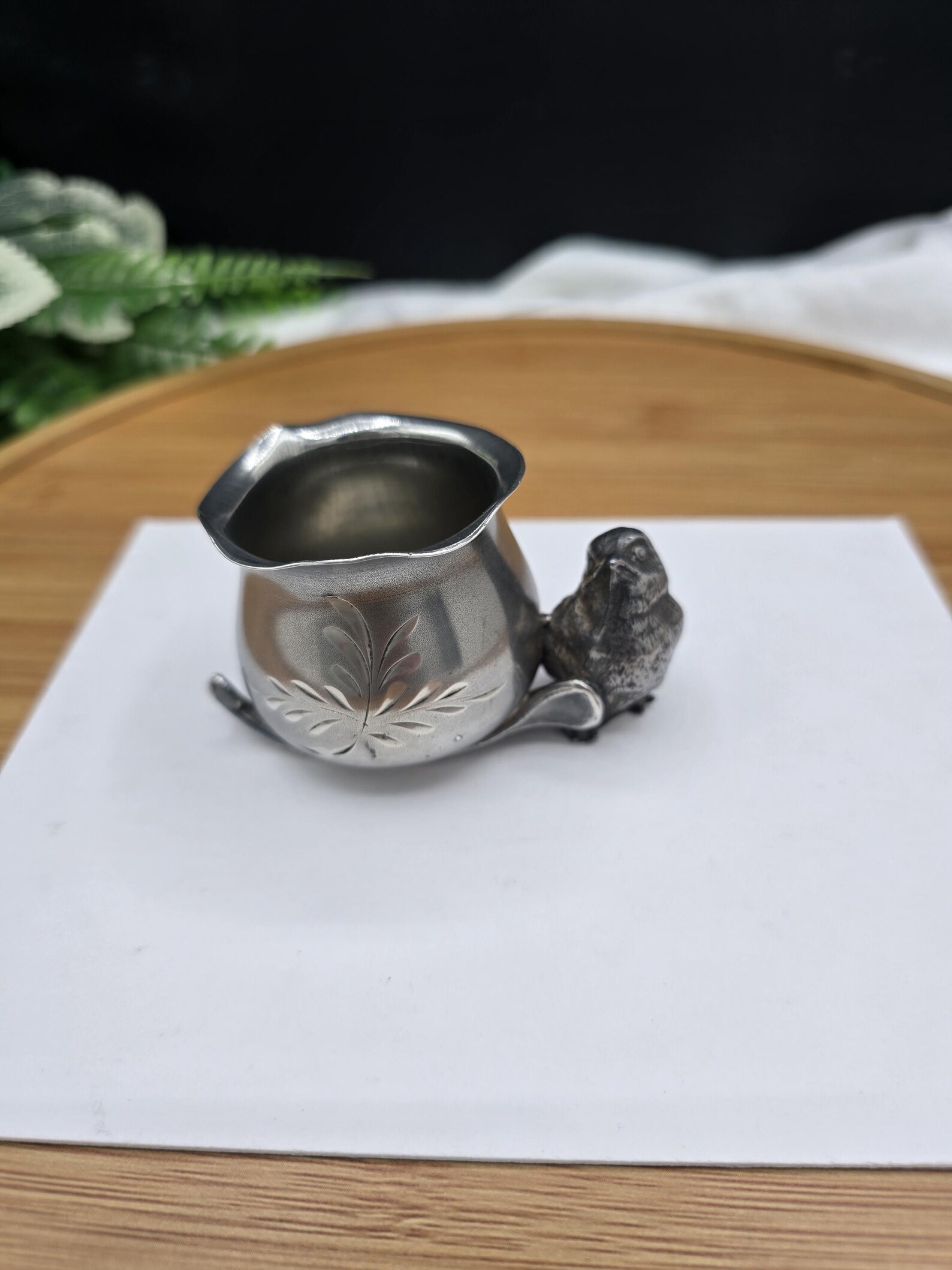 Victorian Toothpick Antique Victorian Toothpick Holder Silver-plated Featuring a Bird ...