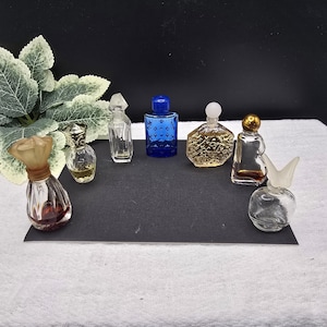 Lot of 7 Vintage Miniature perfume bottles