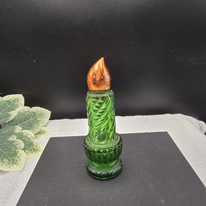 Vintage Avon Christmas Candle Perfume Bottle