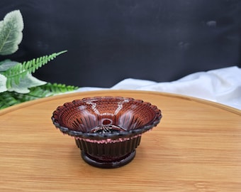 Vintage Degenhart Amethyst Pressed Glass Salt Cellar