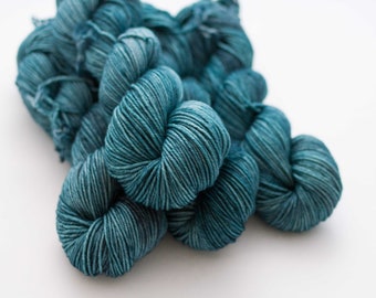 North Sea - hand dyed yarn - dyed to order