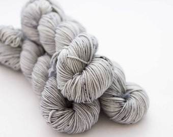 Peppered - hand dyed yarn - dyed to order