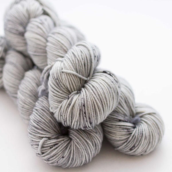 Peppered - hand dyed yarn - dyed to order