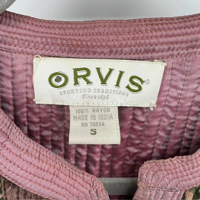 Orvis Patchwork Button Front Jacket Womens S Floral Mosaic Cottage Boho Art2Wear zdjęcie 3
