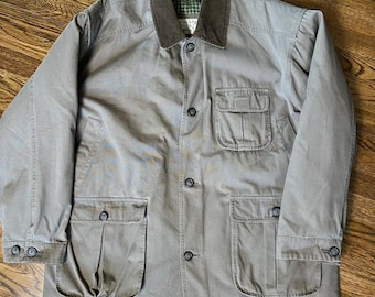 VTG 90s Country Barn by North Bay Chore Barn Coat Adult L Removable Liner Brown