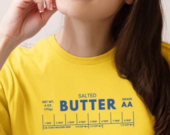 Salted Butter Shirt, Stick of Butter Tee, Funny Baker Gift, Foodie Chef Shirt, Butter Lover Gift, Baking Shirt, Retro Dairy T-shirt