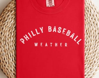 Philadelphia baseball weershirt, grappig comfort kleuren sportshirt, Philly Ball T-shirt, Game Day Vibes cadeau, Philadelphia shirt voor haar of hem