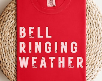 Glocke klingelndes Wetter-Shirt, Komfortfarben Philly Baseball-T-Shirt, lustiges rotes Oktober T-Shirt, Philadelphia Spieltag Grafik, Retro Fan Geschenk