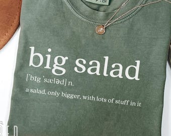 Big Salad Definition Shirt, Seinfeld Big Salad Shirt, Funny Salad Shirt, Elaine Benes Tee, 90s Sitcom Comfort Colors Shirt
