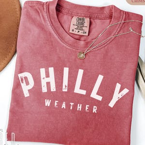 Philly Weather Shirt, Comfort Colors Vintage Phillies Tee, Retro Philadelphia Baseball T-Shirt, Funny Philly Pride Top, Game Day Gift Outfit