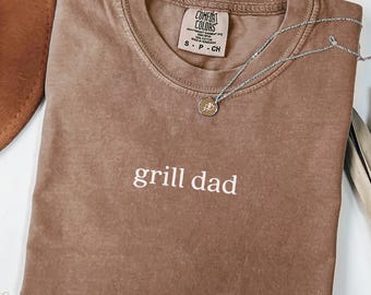 Grill Dad-shirt voor BBQ-liefhebbers, grappig Summer Comfort Colors®-T-shirt, achtertuin cookout Vaderdagcadeau, cool chef-T-shirt voor grillmaster-vaders