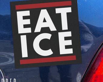 Eat Ice Car Magnet, Anti ICE Political Bumper Magnet, Abolish ICE Protest Decal, Liberal Activism Accessory, Anti Trump Resistance Gift