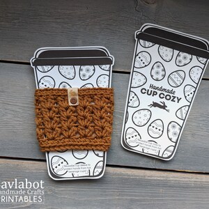 Printable Easter Cup Cozy Holder Template, Coffee Cozy Packaging Market ...