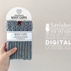 BOOT CUFF Crochet pdf pattern