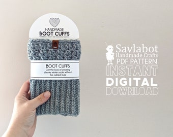 BOOT CUFF Crochet pdf pattern