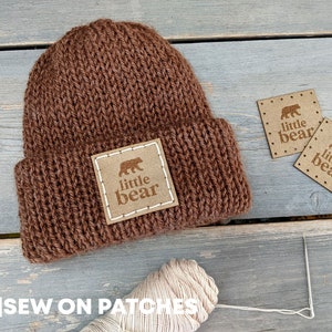 LITTLE BEAR Vegan Suede Patches