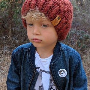 The Mykah Mock Cable Knit Beanie Pattern and Santa Beanie image 10