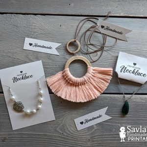 Printable Jewelry Holder Cards Print at Home Earring - Etsy