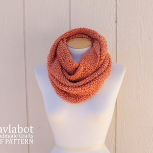 infinity scarf knit pattern PDF infinity scarf knit scarf pattern infinity scarf no. 001 image 4