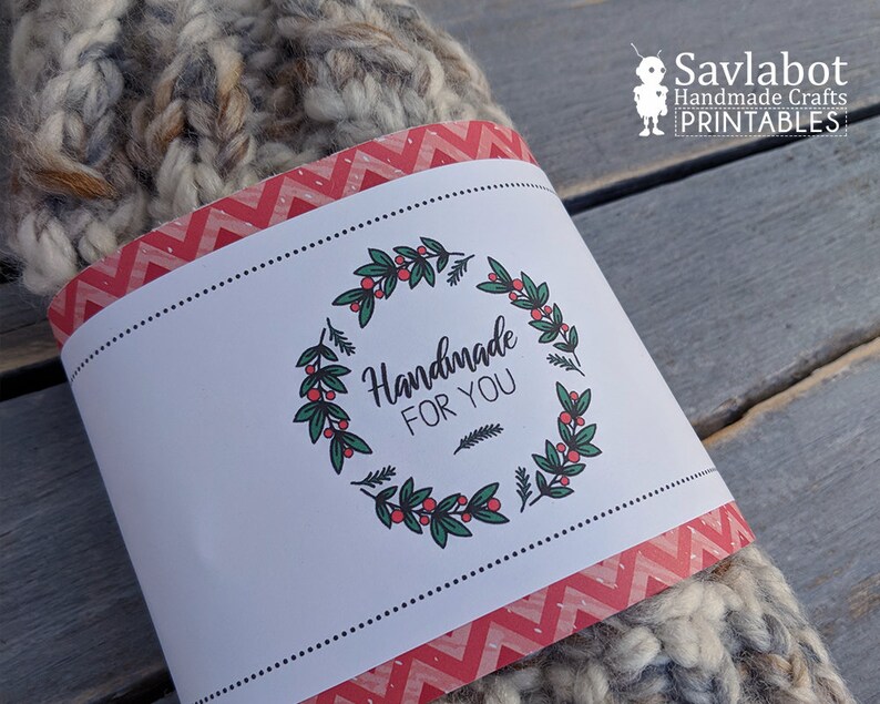 Holiday Printable Gift Tags Knitting Gifts Crochet Gift - Etsy