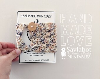 Mug Rug and Mug Cozy Printables PDF Files for Reusable Coffee | Etsy