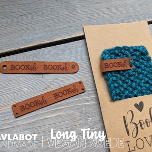 Long Tiny BOOKISH Vegan Suede Book Bag product Tags