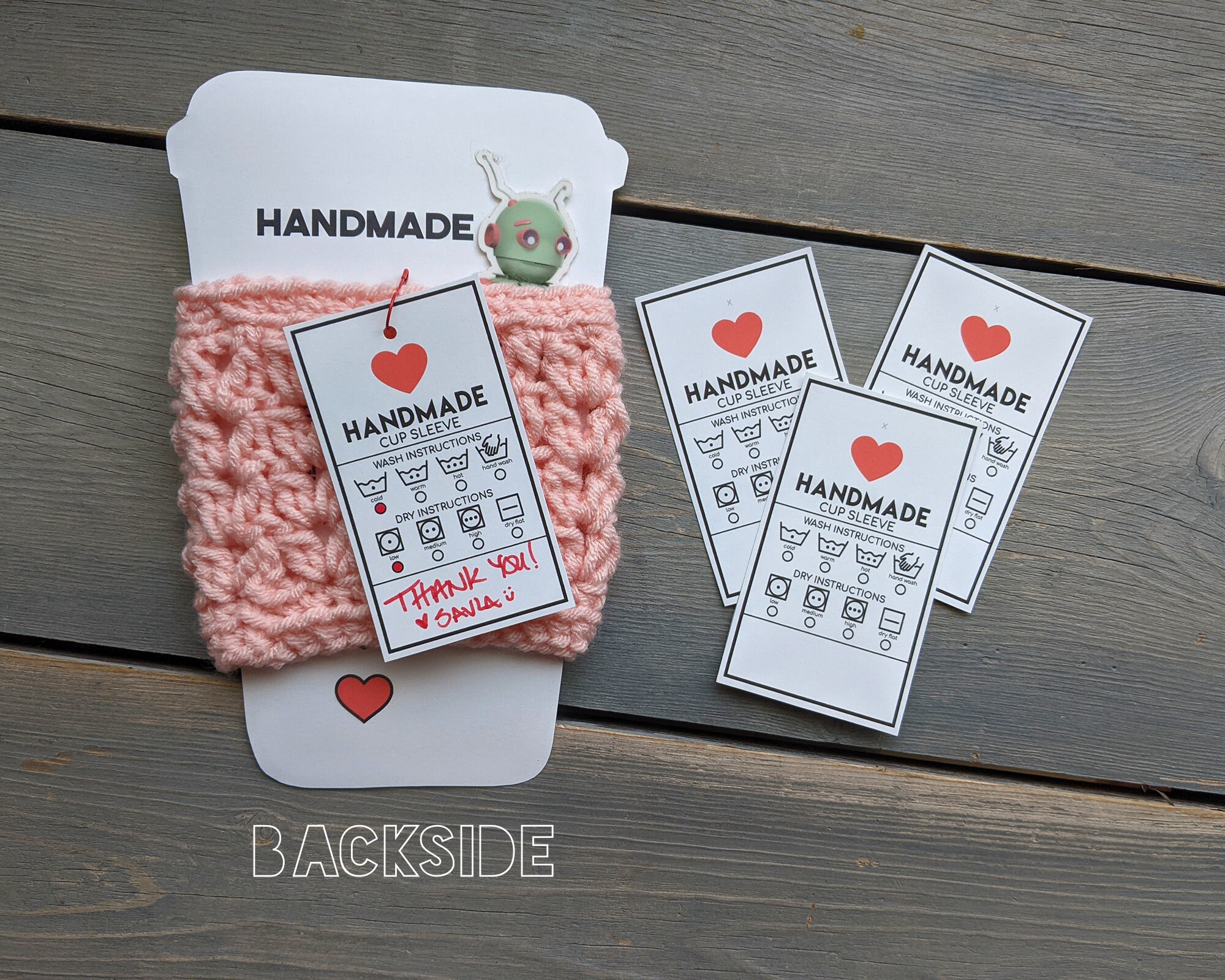 Face Scrubbies Crochet Tag Labels, Washcloth Wrap, Printable Gift Tags,  Labels, Gift Tag Pdf File, Market Display, DIY Packaging 