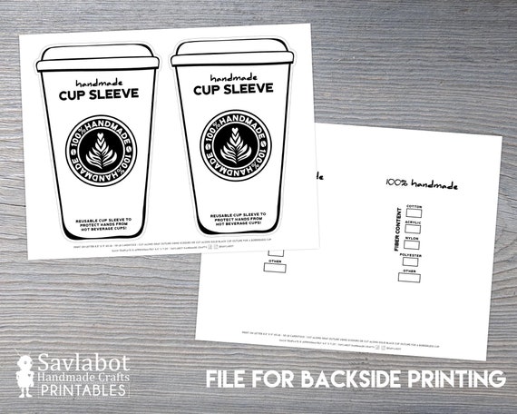 Free Coffee Cup Sleeve Holder Printable – Savlabot