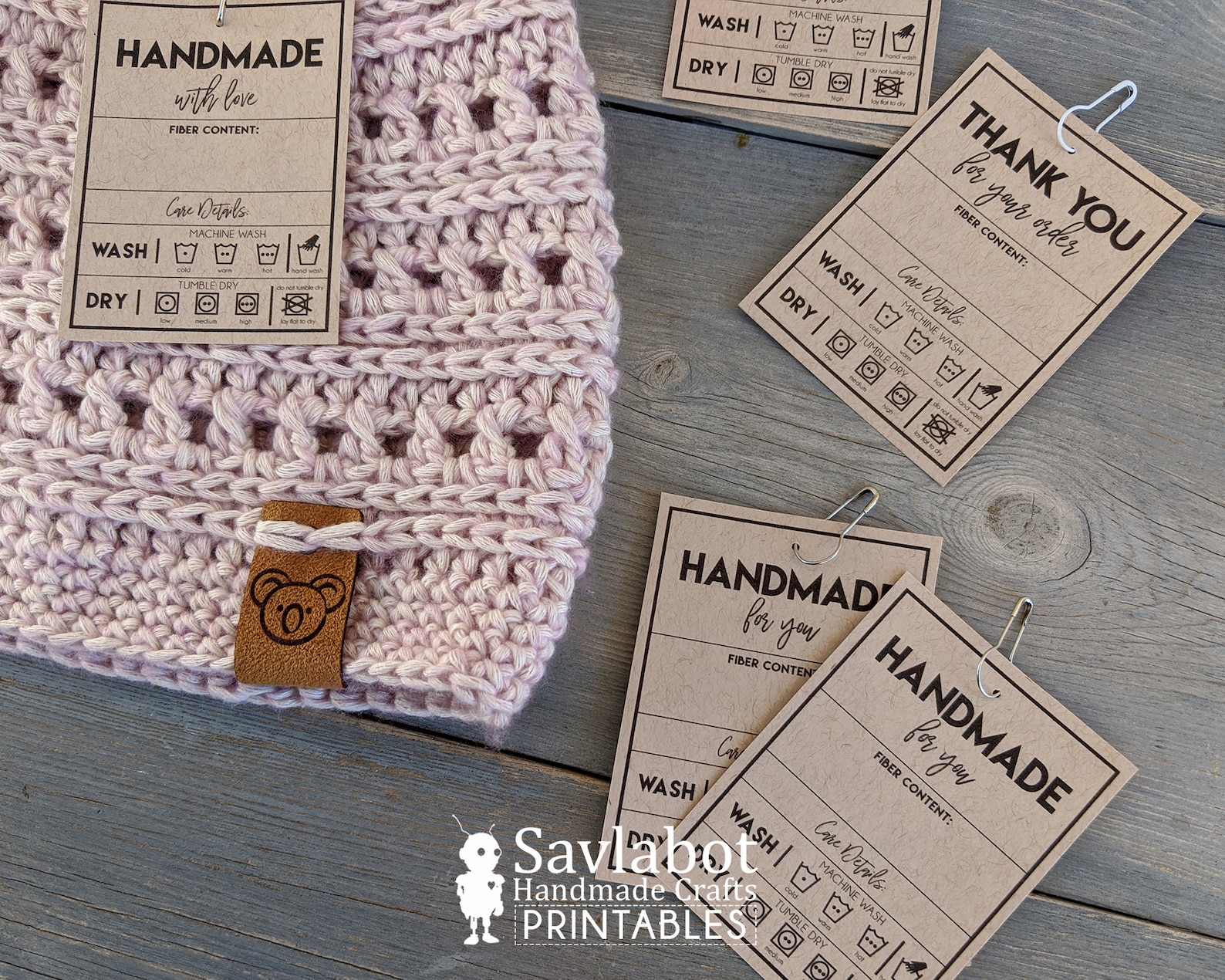Care Labels for Handmade Items Tags for Packaging Handmade Etsy Australia
