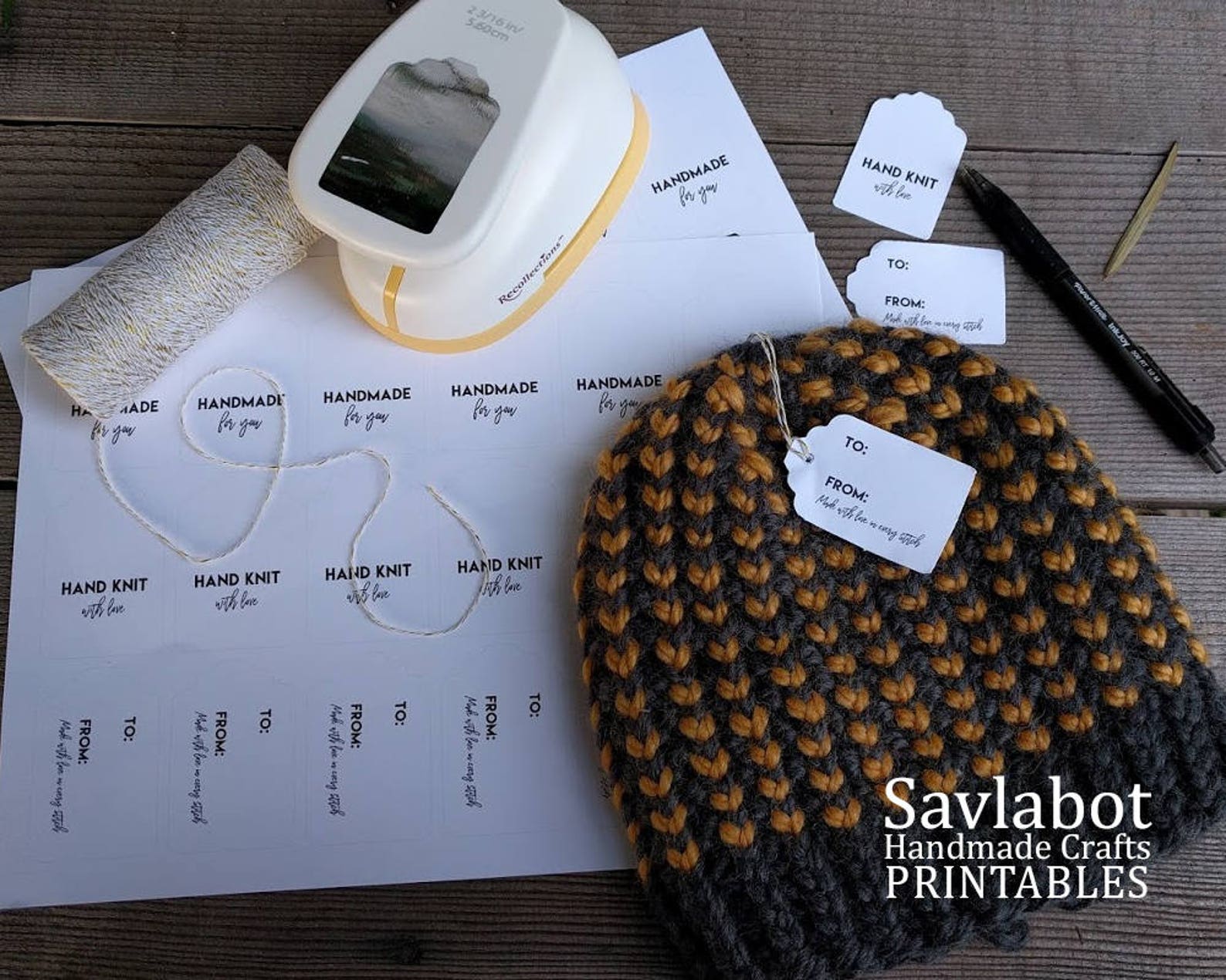 Printable Gift Tags Knitting Gifts Crochet Gift Tags - Etsy