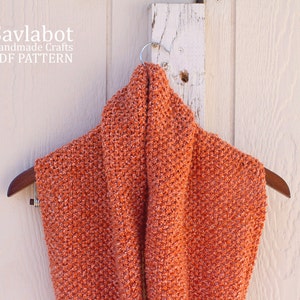 infinity scarf knit pattern PDF infinity scarf knit scarf pattern infinity scarf no. 001 image 3