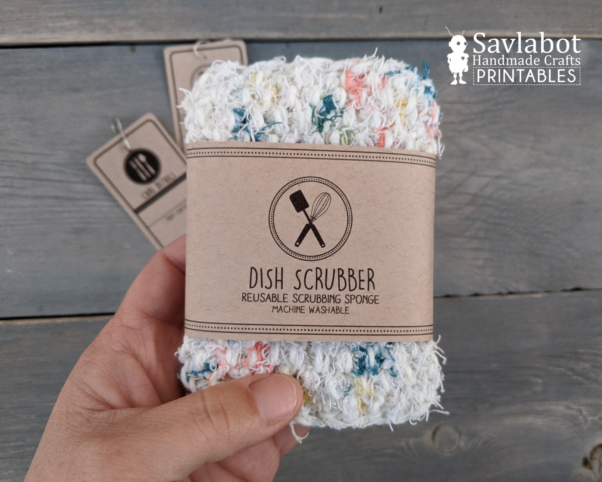 Make Your Own Eco-Friendly Reusable Dish Scrubber - Paper and Stitch