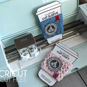 Modelos de capas para copos e protetores de copos CRICUT, para capas e protetores de copos artesanais, embalagens, exposição de mercado, png para Cricut e Silhouette