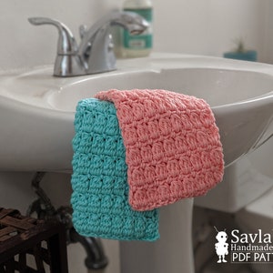 crochet washcloth pdf pattern, easy to follow photo tutorial, farmhouse washcloth, eco crochet pattern, cotton crochet