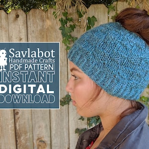 4-in-1 Knit Beanie Pattern PDF | Basketweave Hat Pattern | Toddler to Adult Sizes
