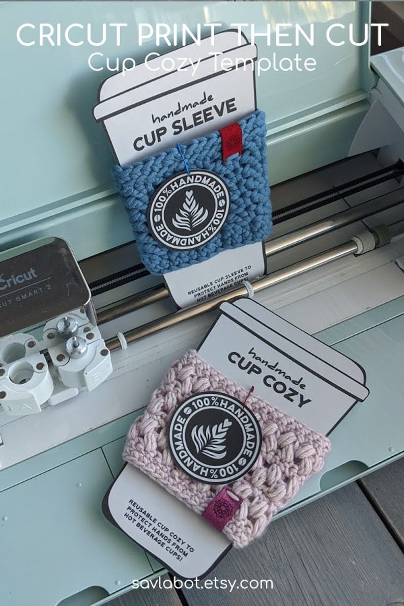 CRICUT Cup Cozy and Cup Sleeve Templates for Handmade Cup Etsy
