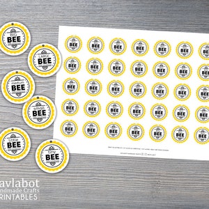 Printable BEE Amigurumi Plush Toy Care Tag Set image 7