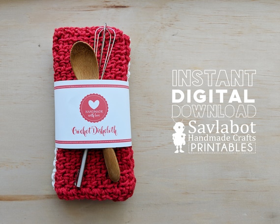 It is an image of Printable Crochet Labels throughout dishcloth It's just an image of Printable Crochet Labels throughout dishcloth
