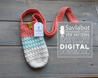 Crochet PDF Pattern Water Bottle and Can Cozy Pattern