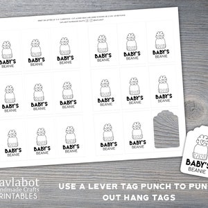 Printable Family Beanie Tags for Mommy, Daddy, Brother, Sister, Little ...