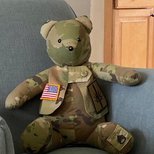 Memory Bear Personalized, One of a Kind, Unique Gift Keepsake, Clothes from  Loved   Ones